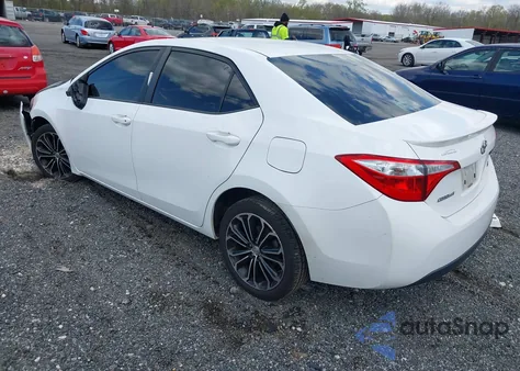 2015 Toyota Corolla S Plus из США, поврежденный, VIN 2T1BURHEXFC299206